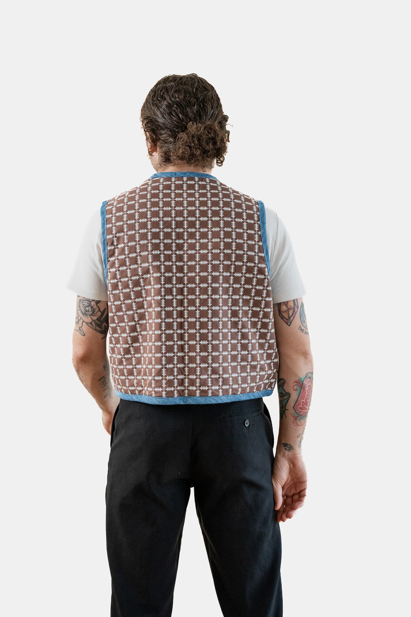Lost Village Vintage Rework Patterned Gilet