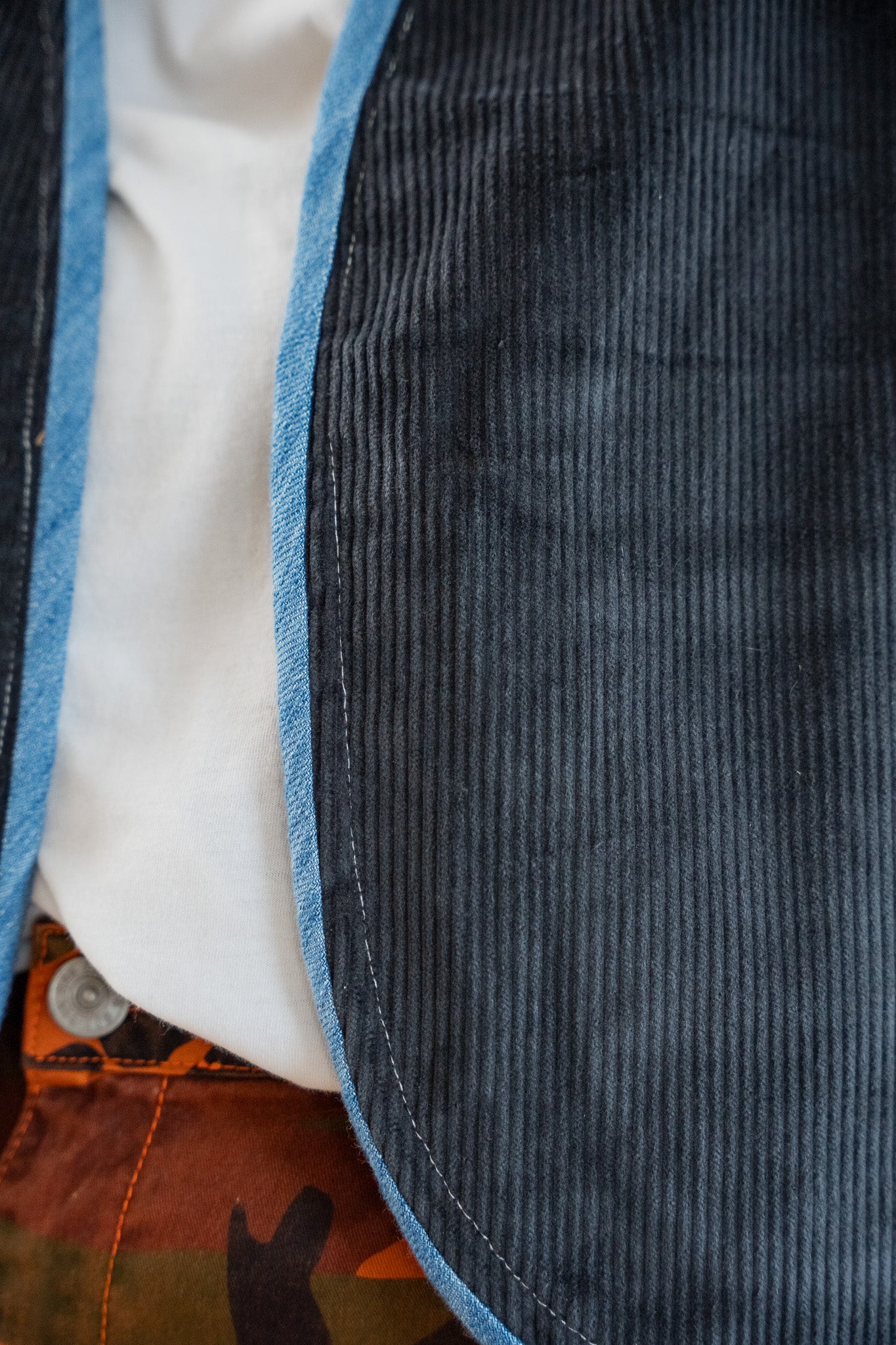 Lost Village Vintage Rework Patterned Gilet