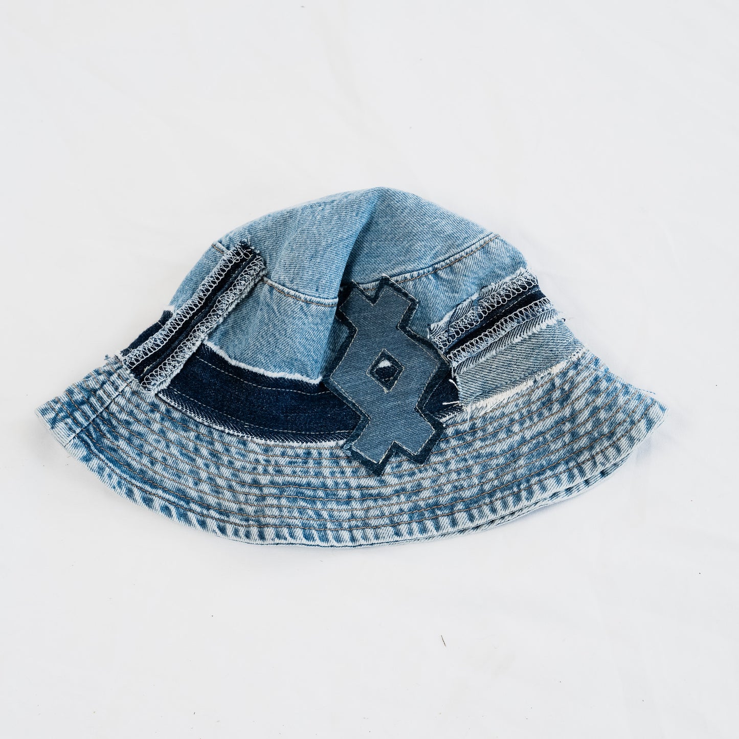 Lost Village Reworked Denim Bucket Hat