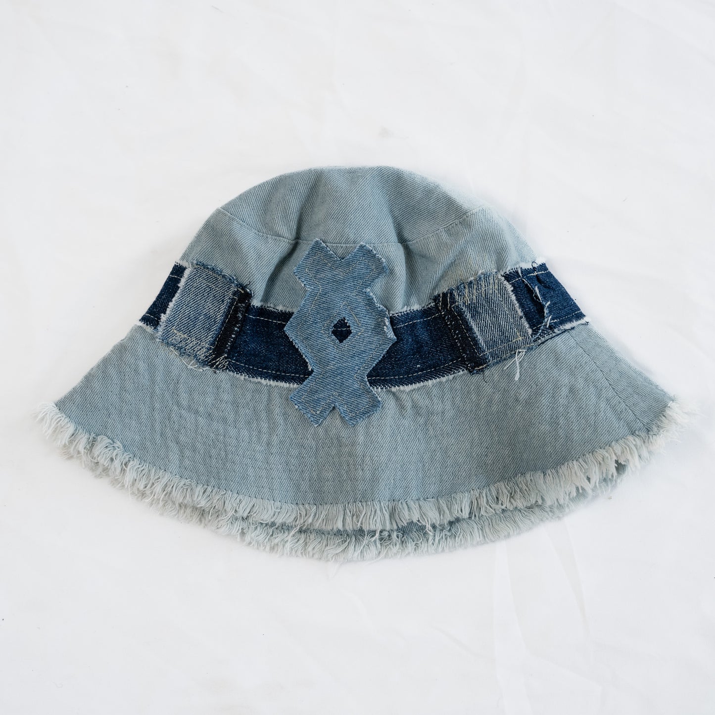 Lost Village Reworked Denim Bucket Hat