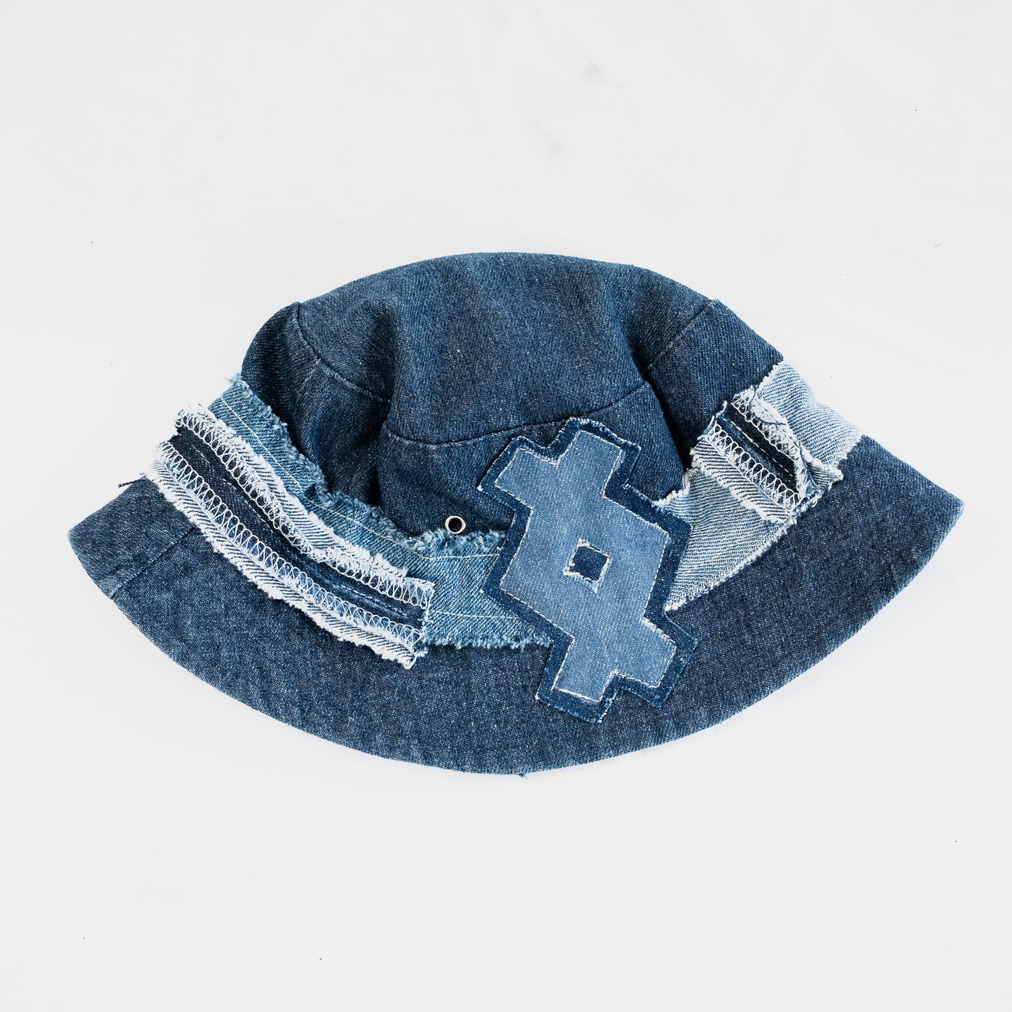 Lost Village Reworked Denim Bucket Hat