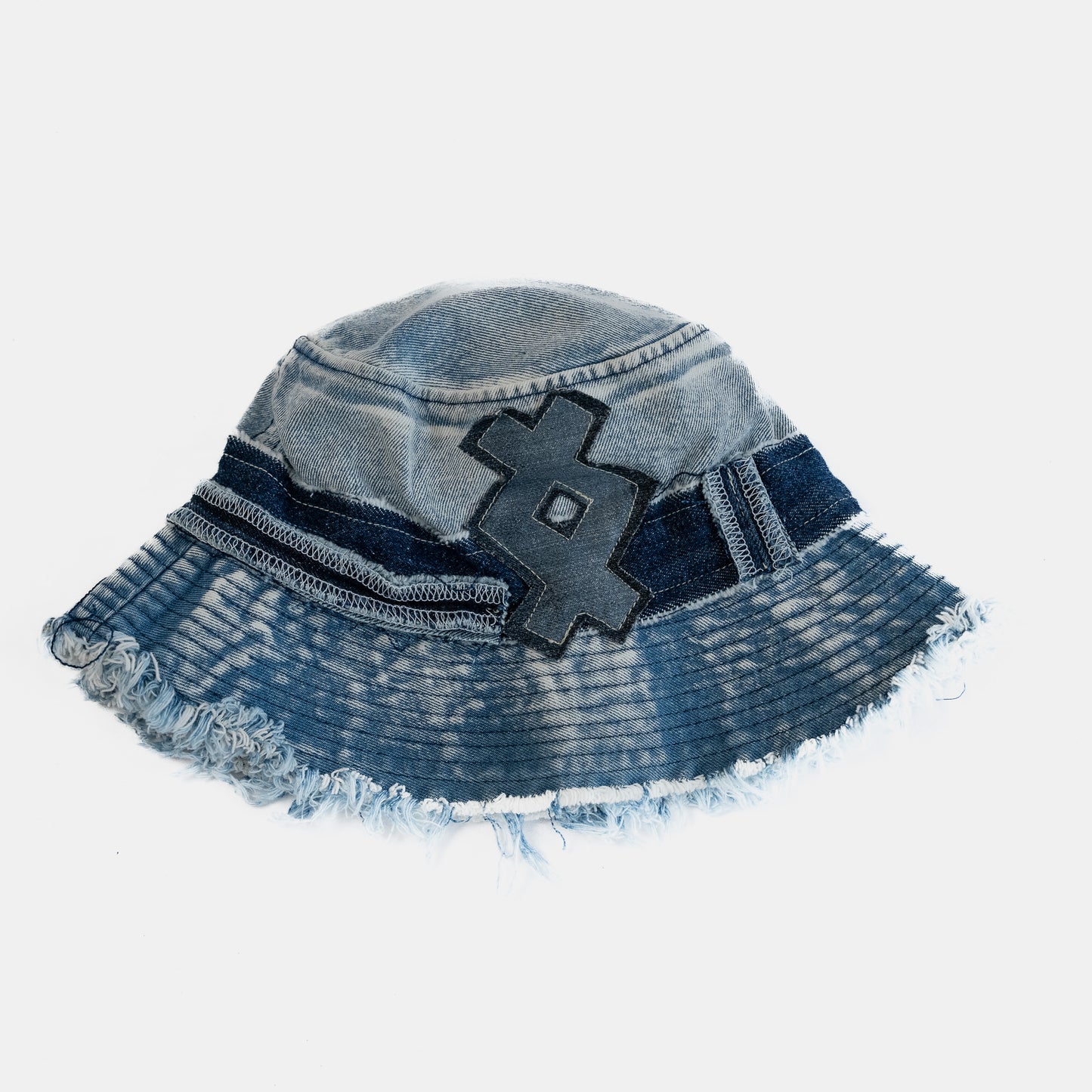 Lost Village Reworked Denim Bucket Hat