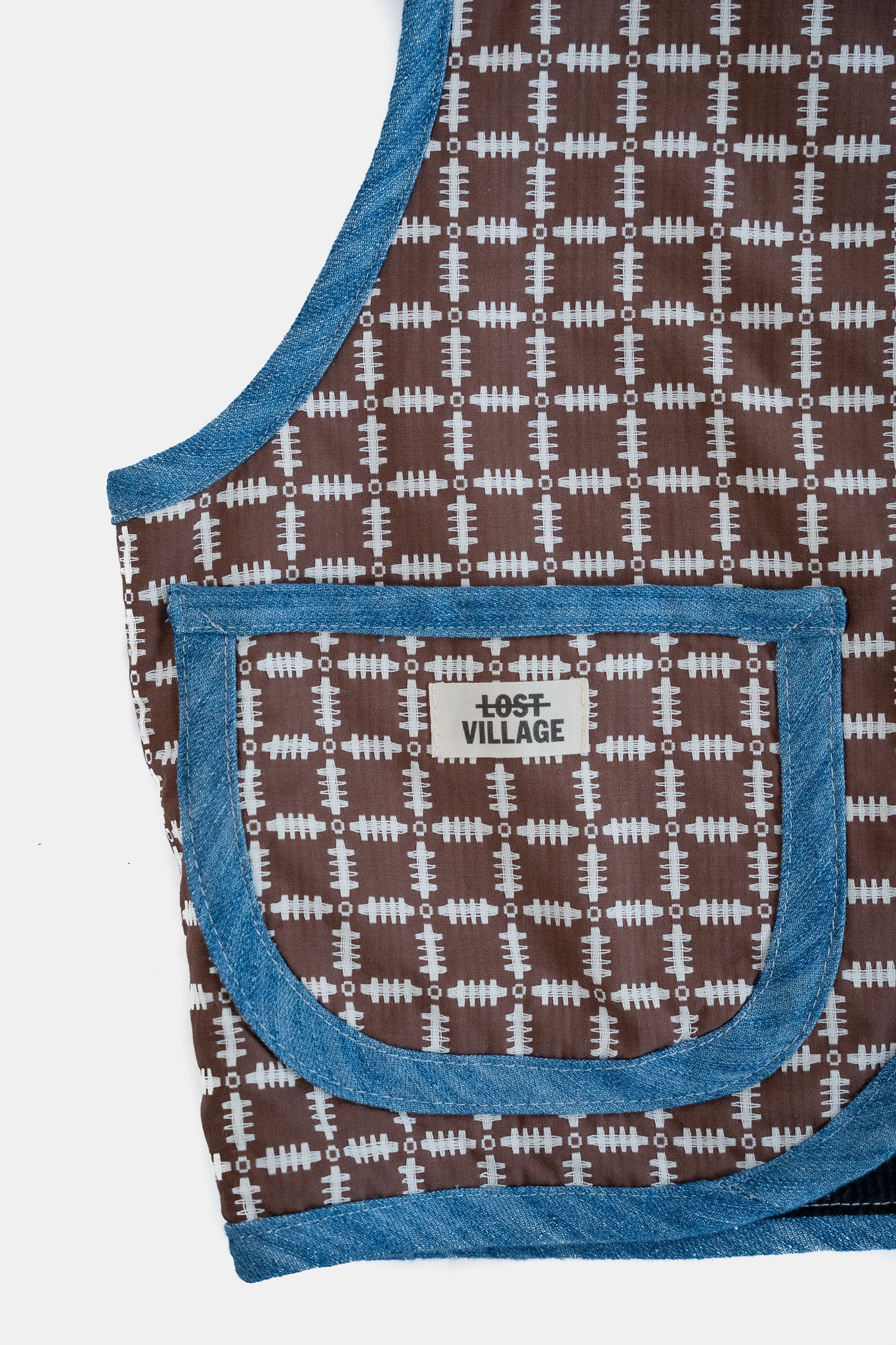 Lost Village Vintage Rework Patterned Gilet