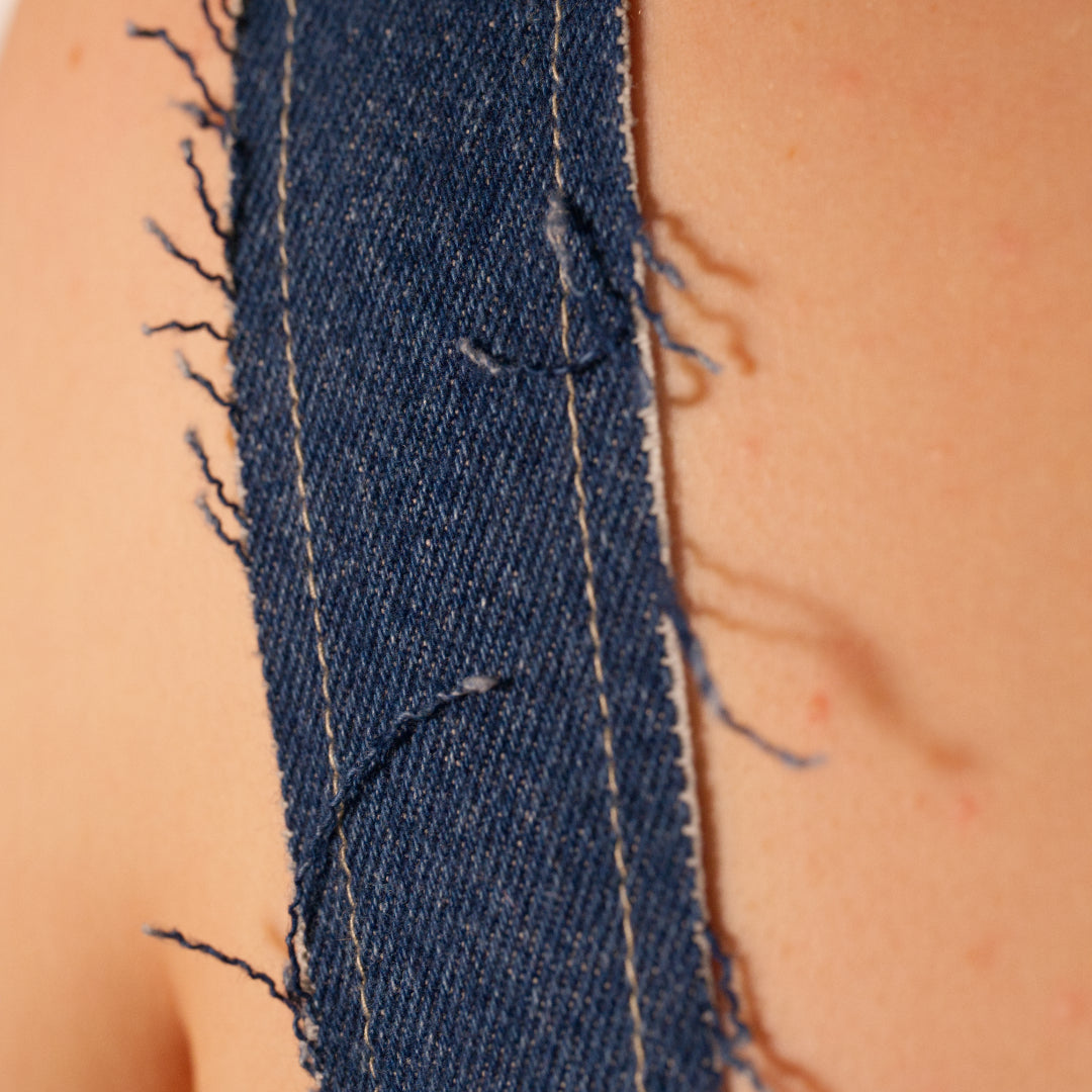 Reworked Denim Crop