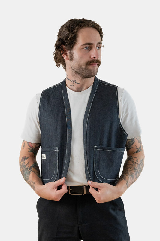 Lost Village Vintage Rework Denim Gilet